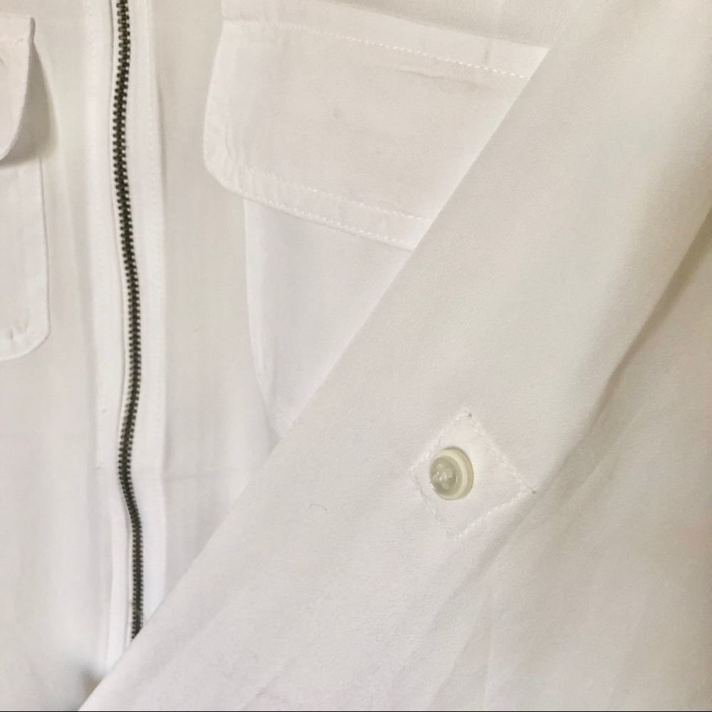🔥BOGO FREE- Unique zip front collared blouse - Picture 7 of 11